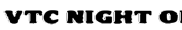 VTC Night of the dead corrupt font preview